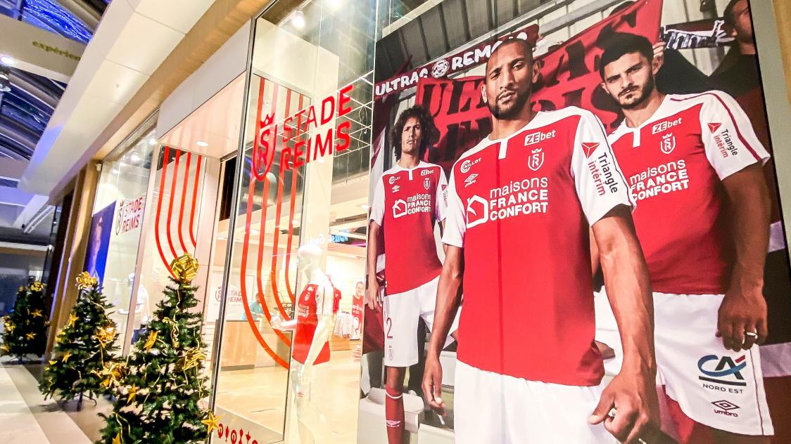Le Stade de Reims ouvre une boutique ephemere a Saint Brice Courcelles